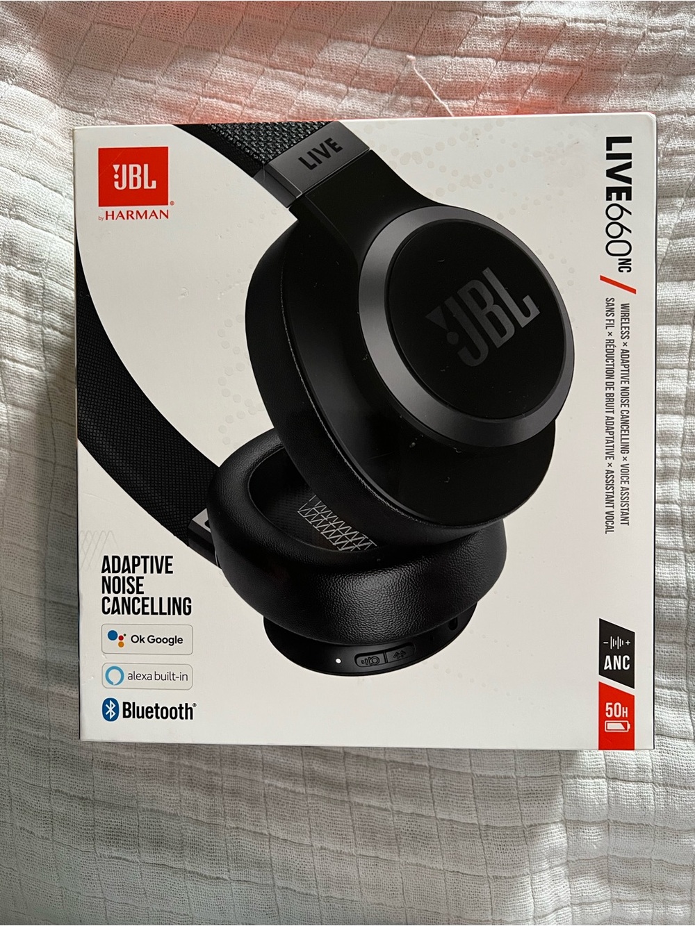 Brand New JBL Live 660NC Wireless Over-Ear Headphones - Black
